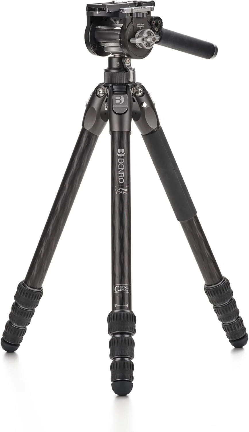 سه پایه Benro Tortoise CF سری 2، 4 قسمتی به همراه هد ترکیبی FS36PRO
