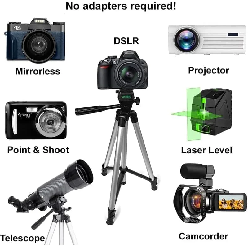 سه پایه دوربین VIC، سه پایه 46 اینچی برای عکاسی با موبایل و فیلمبرداری، پایه بلند فوق سبک با کنترل از راه دور، سه پایه های DSLR حرفه ای مسافرتی برای Canon Nikon iPhone، حداکثر بار 9 پوند.