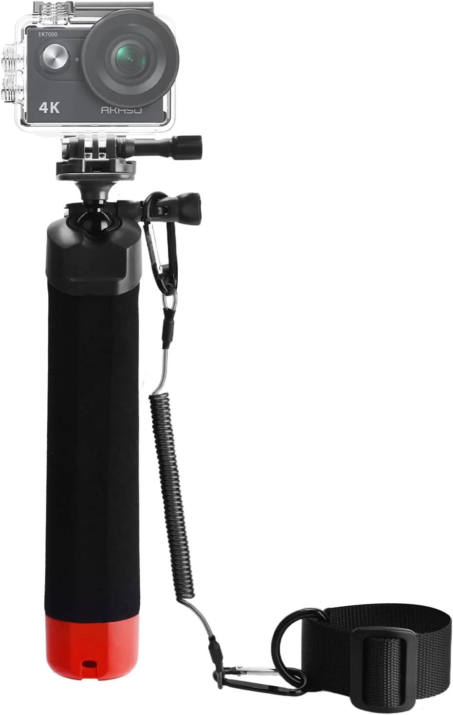 دسته شناور Wiseten، میله سلفی ضد لغزش زیر آب با سر توپی 360 درجه برای دوربین های GoPro Hero 13 12 11 10 9 DJI Osmo Action 5 Pro و لوازم جانبی