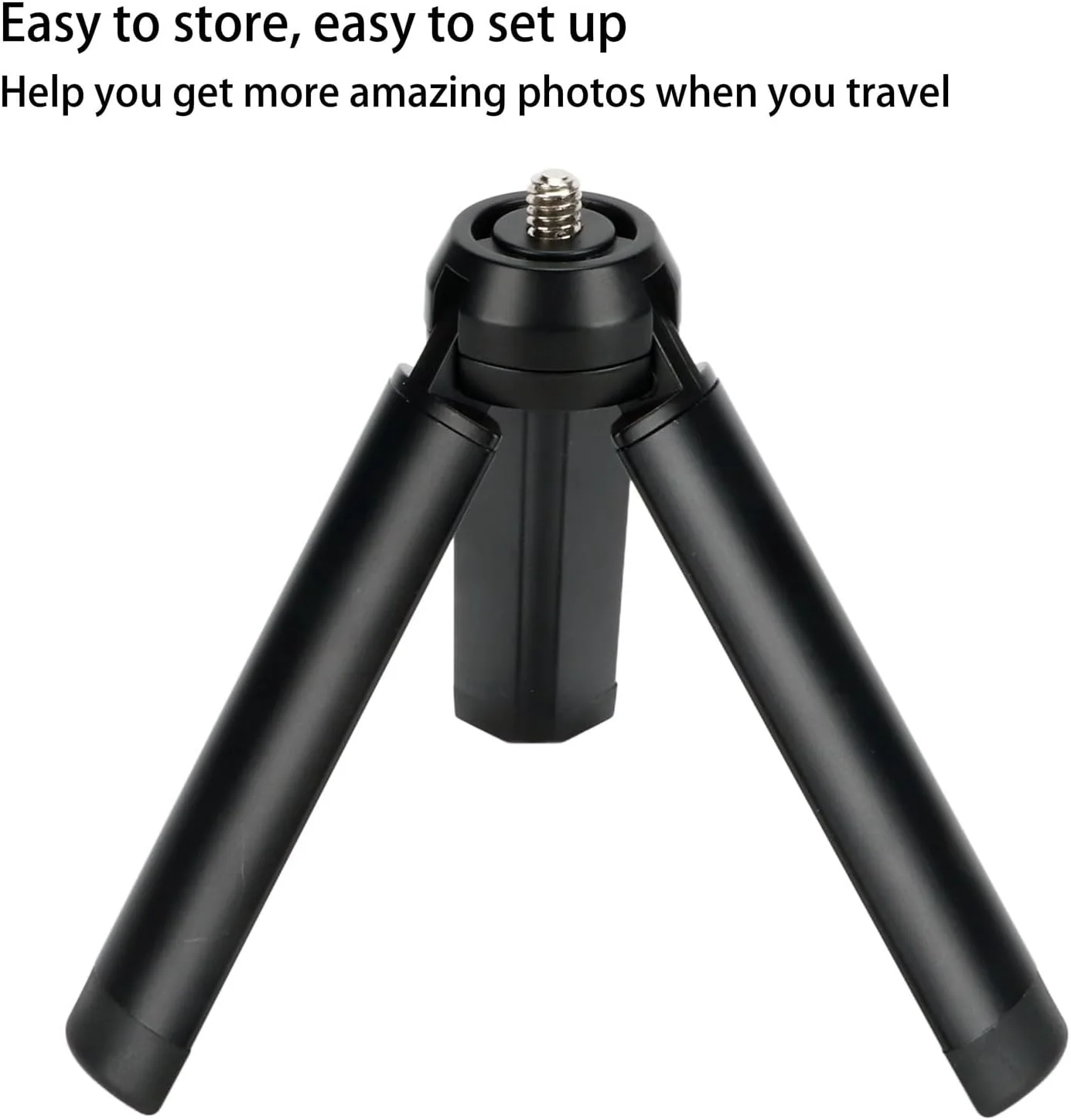 سه پایه کوچک قابل افزایش طول BJ-150A، سه پایه دوربین سبک وزن قابل حمل با پیچ 1/4 اینچی، مونوپاد سلفی و پایه رومیزی برای تلفن های هوشمند/دوربین ها