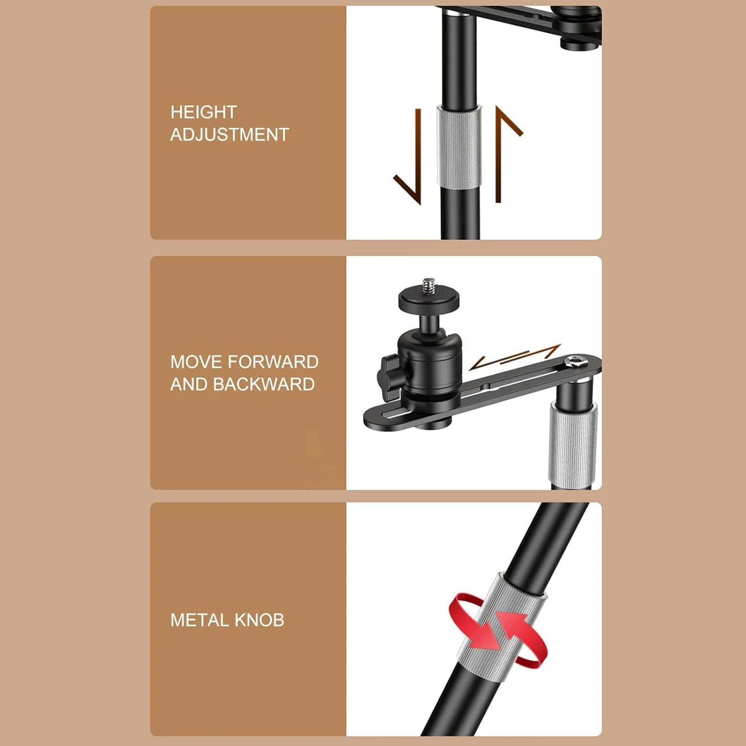 پایه نگهدارنده پروژکتور با ساختار پایدار، قابلیت چرخش 360 درجه برای فضای داخلی، براکت قابل تنظیم 24 تا 40 سانتی متر (فولاد آلیاژی 2)