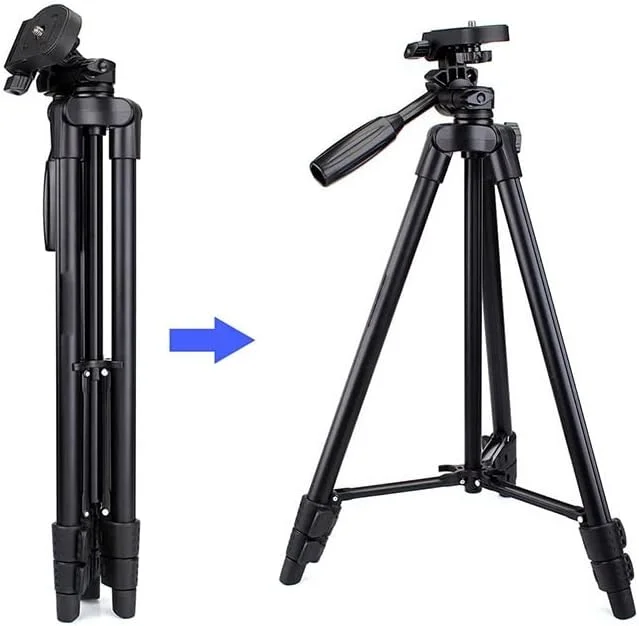 سه پایه قابل حمل 49 اینچی آلومینیومی سبک وزن برای دوربین ها و دوربین های فیلمبرداری مدل SV102