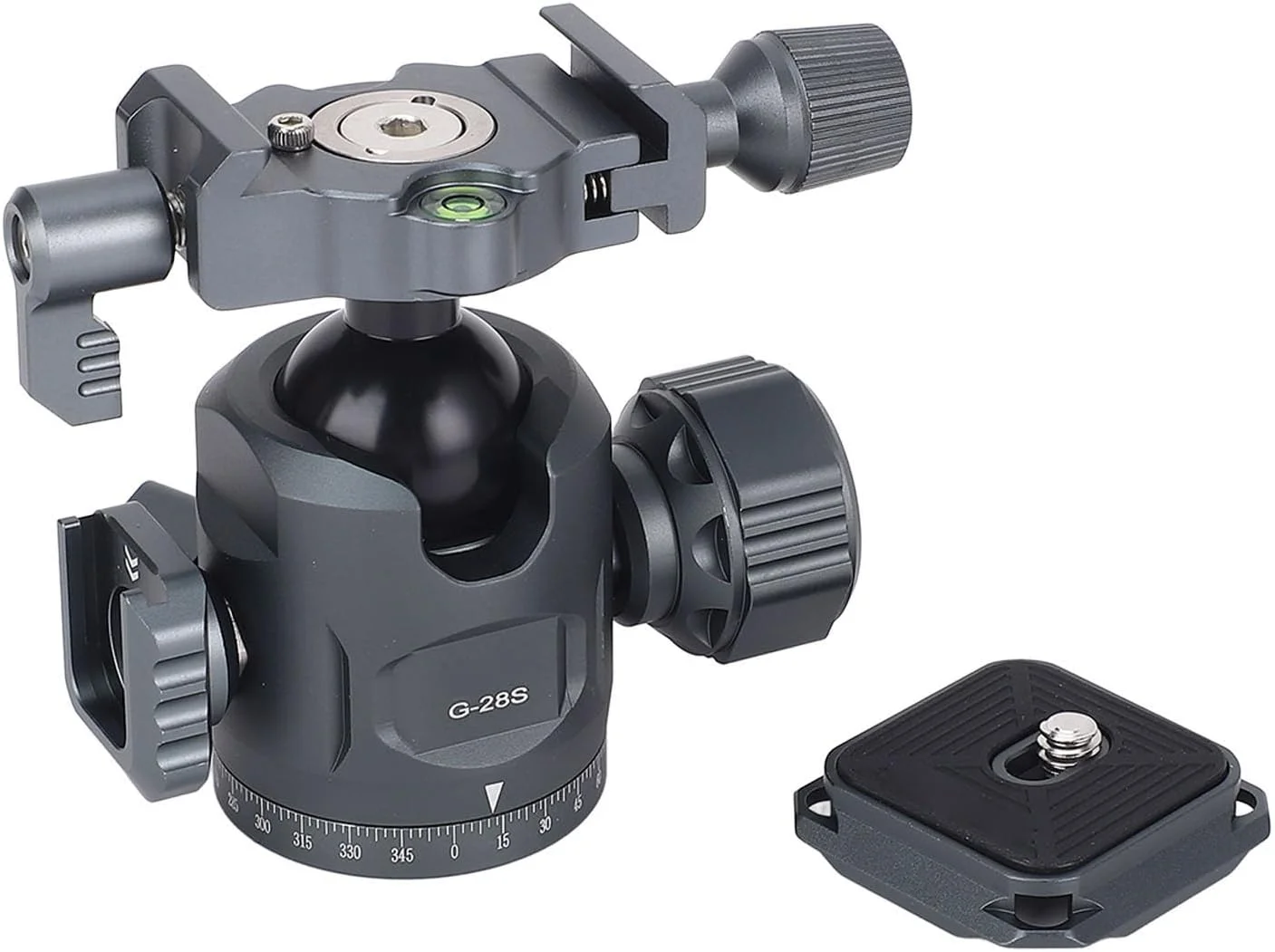 سر توپی سه پایه، سر توپی چرخشی 360 درجه با میرایی پانورامای دوگانه، سر توپی سه پایه دوربین برای سه پایه های دوربین DSLR