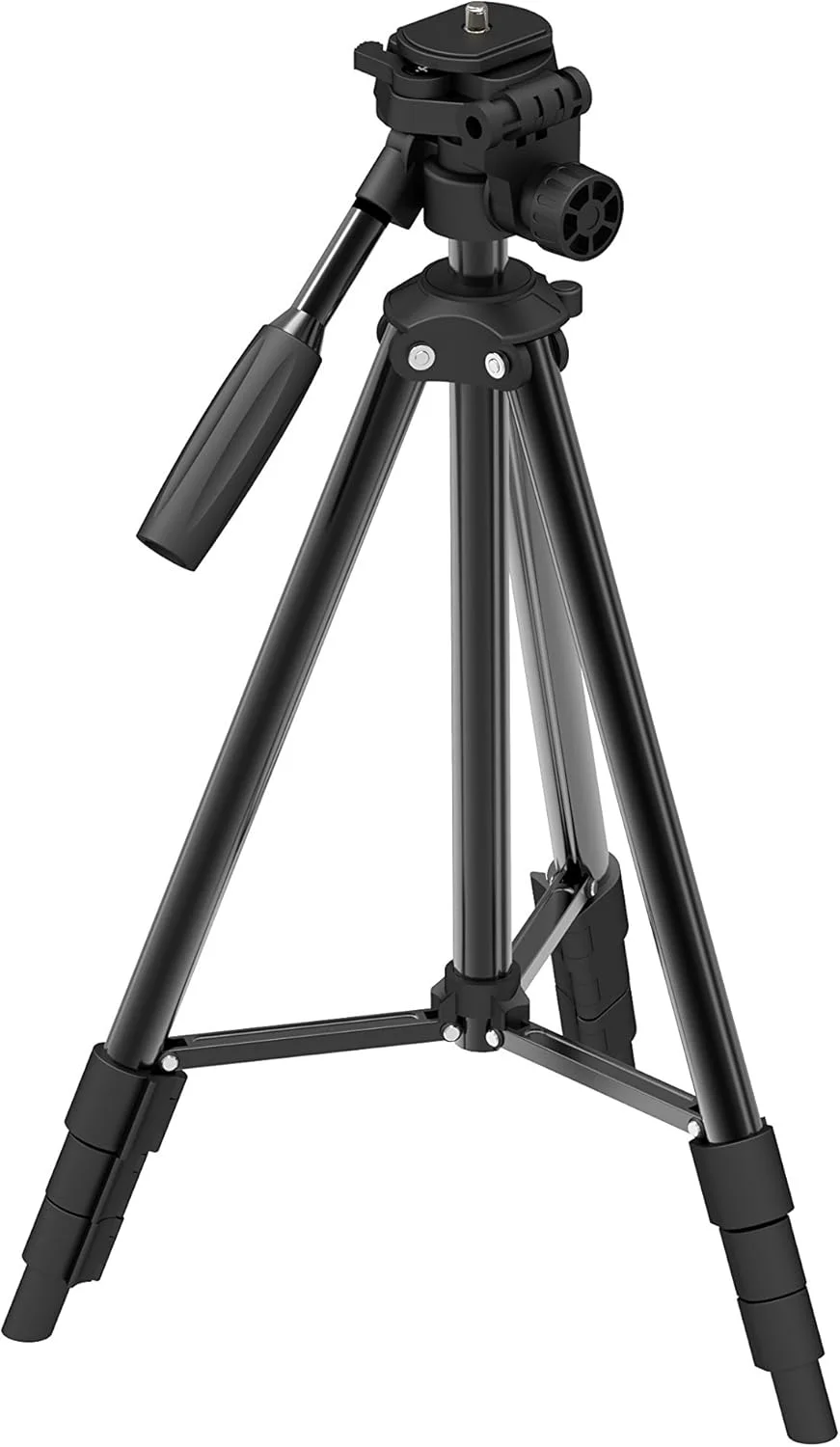 سه پایه ویدیویی سبک وزن FHNDFHJ 142QR-4Y با اتصال دهنده اضافی ریل و صفحه رهاسازی سریع، سازگار با هر تلفن هوشمند، دوربین اکشن، DSLR یا دوربین بدون آینه