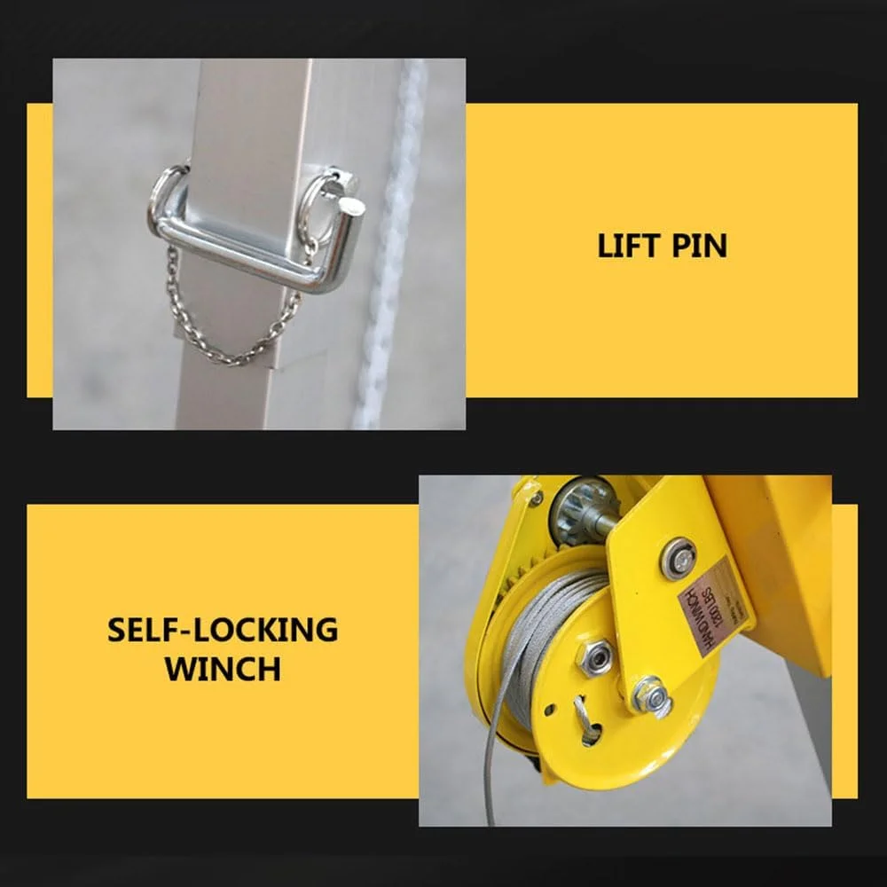 سه پایه نجات اضطراری، سه پایه آلیاژ آلومینیوم چند منظوره قابل حمل برای چاه های عمیق، 816 کیلوگرم 30 متر با وینچ خود قفل شونده (بدون وینچ) سه پایه نجات اضطراری، سه پایه آلیاژ آلومینیوم چند منظوره قابل حمل برای چاه های عمیق، 816 کیلوگرم 30 متر با وینچ خود قفل شونده (بدون وینچ)