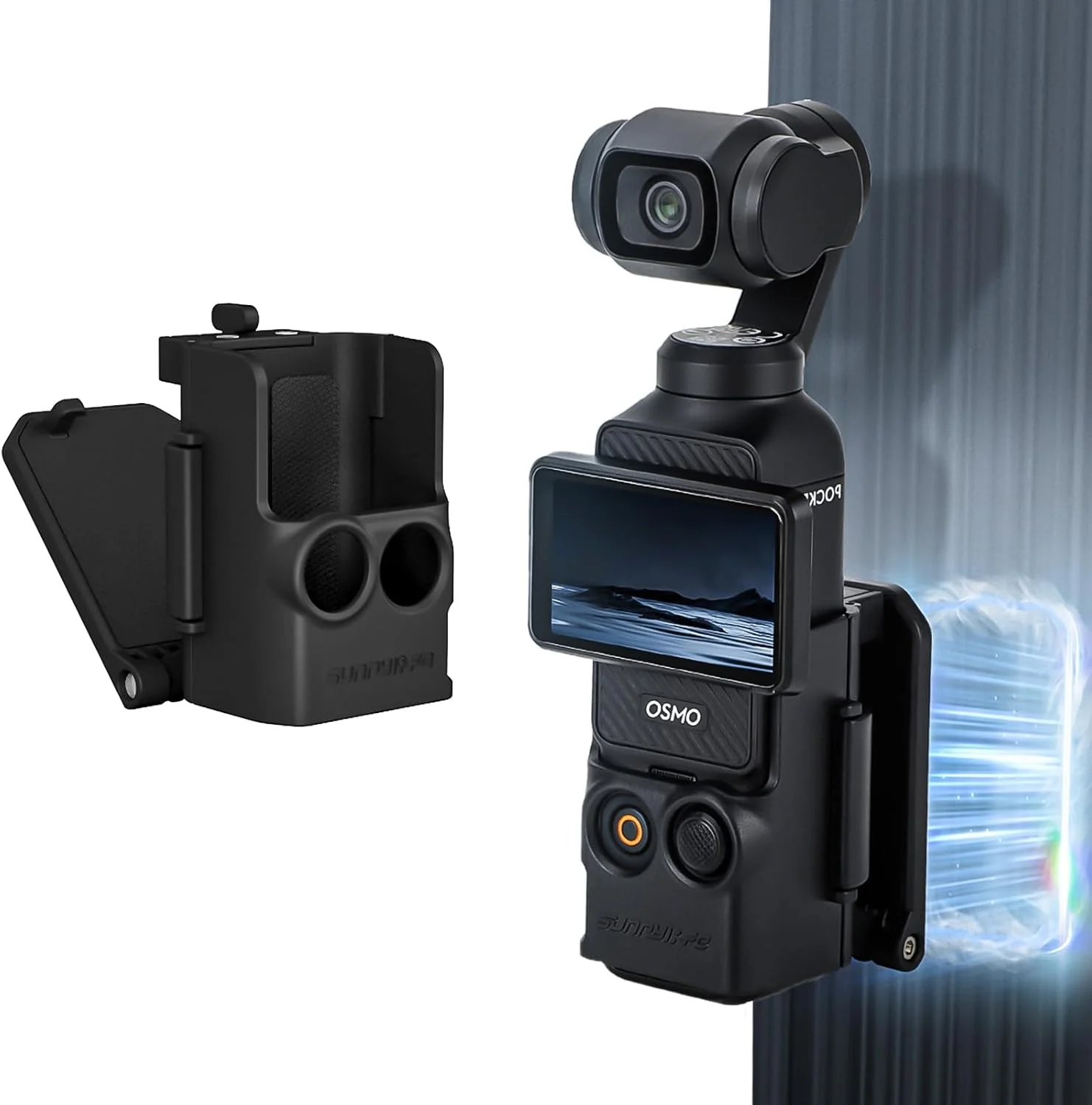 براکت مغناطیسی Fergio برای DJI OSMO Pocket 3، لوازم جانبی عکاسی ورزشی در فضای باز، گیره قابل تنظیم آداپتور محافظ