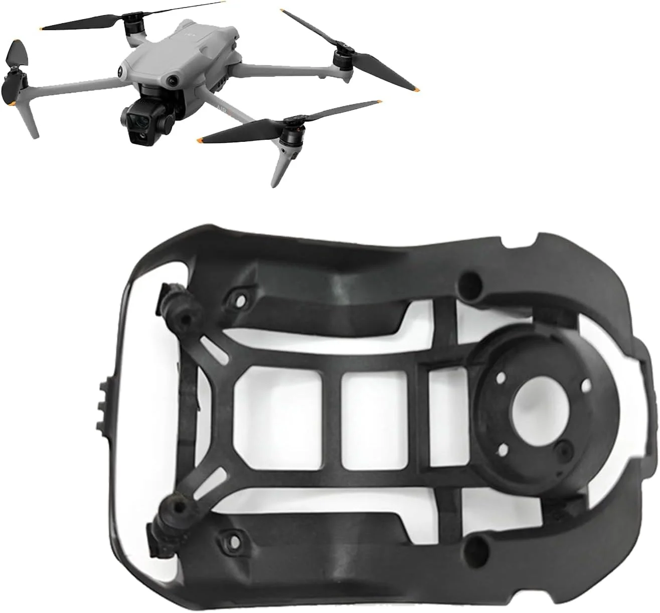 مجموعه صفحه ضربه گیر برای DJI Air 3، جایگزینی براکت های میرایی، جاذب شوک، برد PTZ پهپاد، قطعه تعمیر لرزش، لوازم جانبی جایگزین های پهپاد