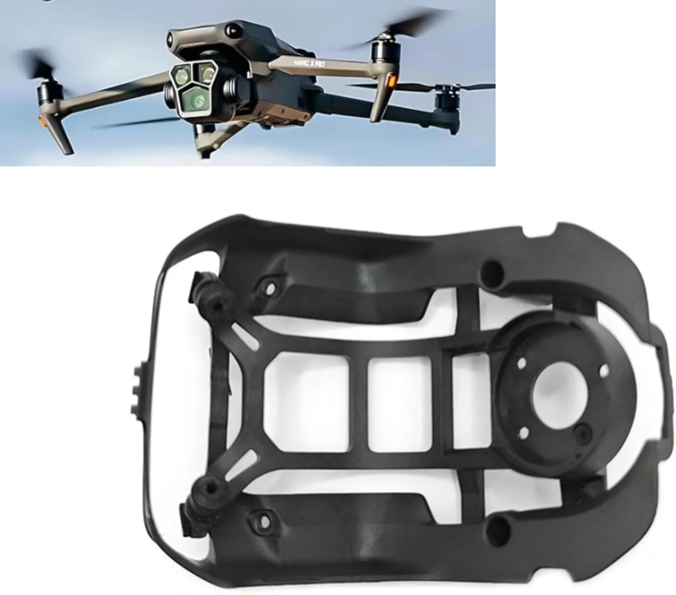 مجموعه صفحه ضربه گیر گیمبال برای دوربین گیمبال پهپاد DJI Air 3، قطعات اصلی