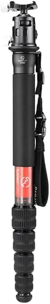 تک پایه کربنی SUNWAYFOTO M3650C + EB-36 CF، مقطع بالایی 36 میلی‌متری، حداکثر تحمل وزن 10 کیلوگرم، فیبر کربنی، 1/4 اینچ / 3/8 اینچ، فوق‌العاده قابل حمل + هد توپی سازگار با Arca