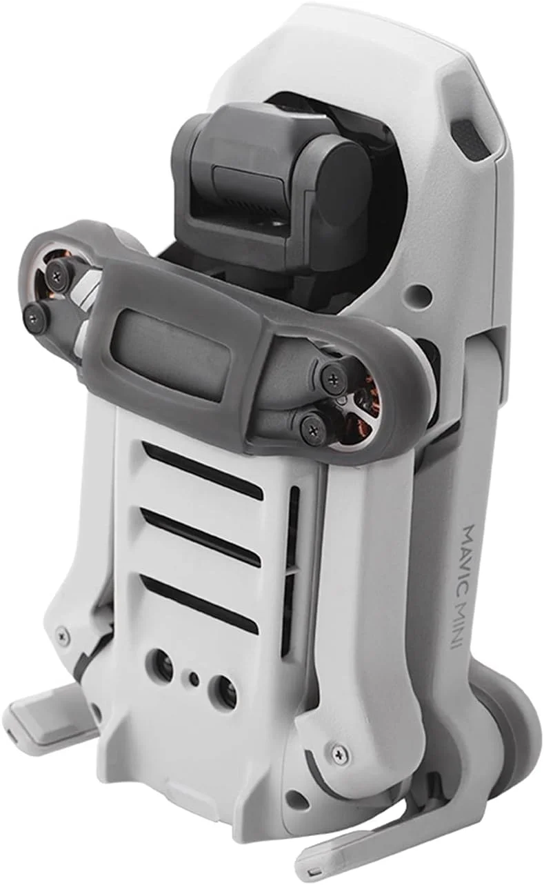 نگهدارنده تثبیت کننده ملخ، محافظ پره های ثابت پهپاد، روکش نرم سگک محافظ حمل و نقل، برای DJI، برای Mavic، برای MINI، برای Mavic، برای MINI، قطعه یدکی هواپیما 2 ملخ (نوع A خاکستری)