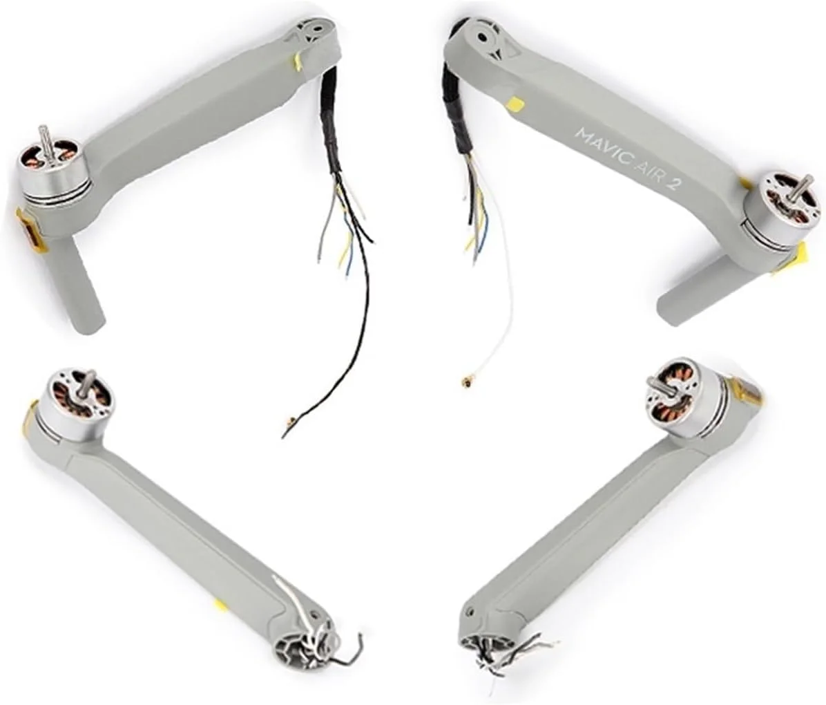 بازوی جلویی با موتور و بازوی پشتی با موتور KUKEMI، برای DJI، برای Mavic Air 2، قطعات یدکی تعمیر بازوی موتور، جایگزینی موتور بازو (پشتی چپ)