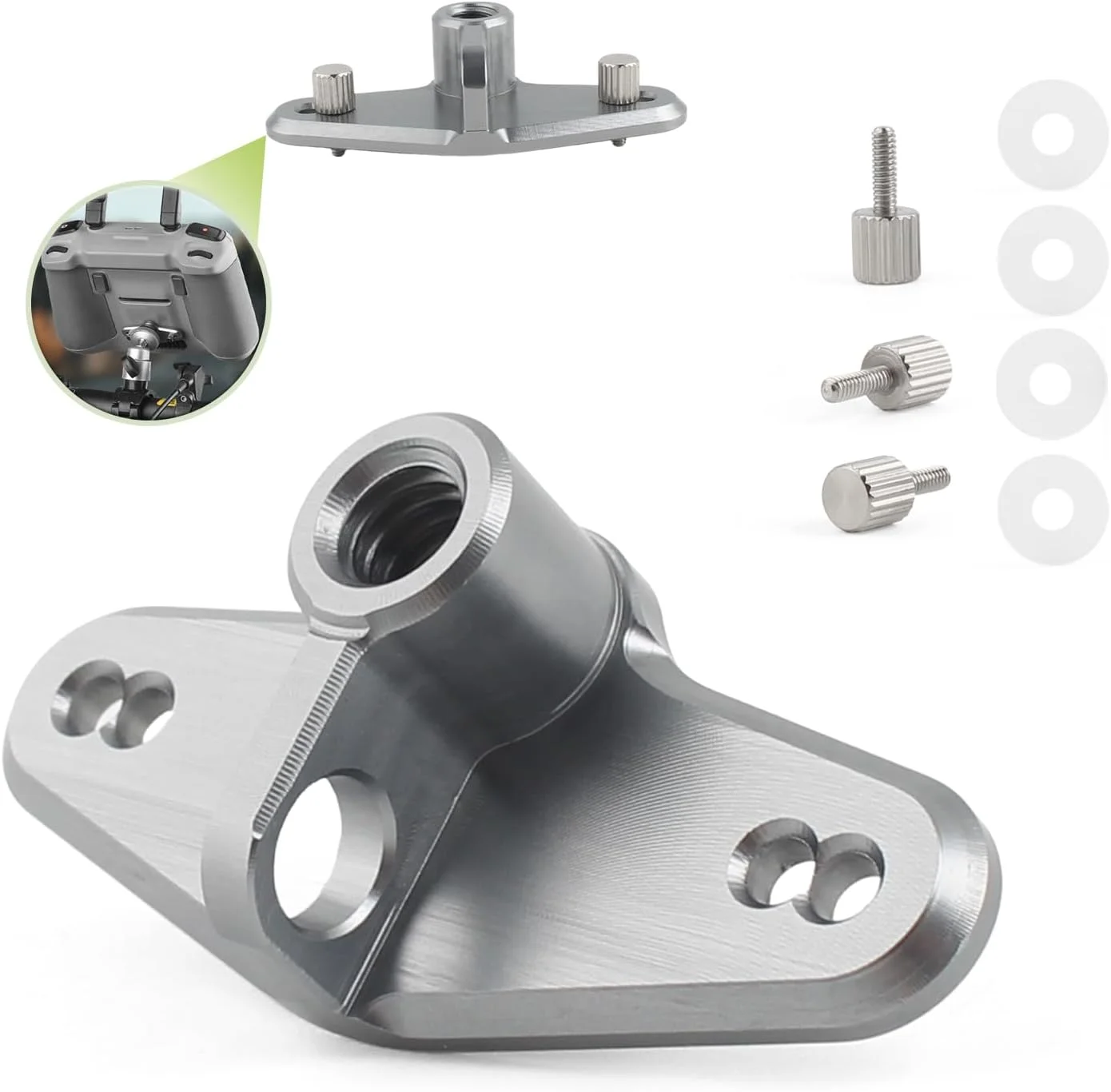 آداپتور ارتقا یافته پایه دوچرخه برای DJI Mini 3/Air 3/Mini 3 Pro/Mini 4 Pro/نگهدارنده کنترل از راه دور برای DJI Air 3 پایه نگهدارنده دوچرخه کنترل از راه دور با لوازم جانبی صفحه نمایش