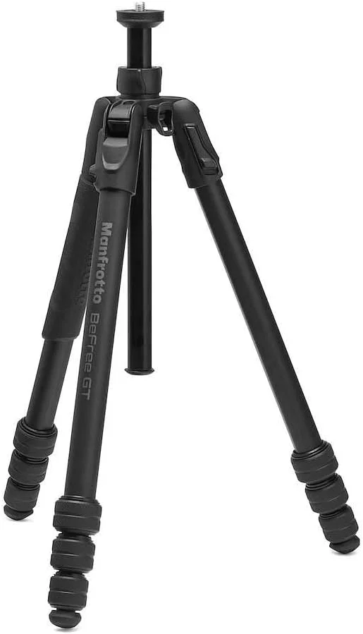 پایه های سه پایه آلومینیومی Manfrotto Befree GT PRO، سه پایه مسافرتی حرفه ای، سه پایه دوربین و فیلمبرداری آلومینیومی، قفل چرخشی، جمع و جور و قابل حمل، برای DSLR، بدون آینه، لوازم جانبی دوربین، هد های عکس و فیلم