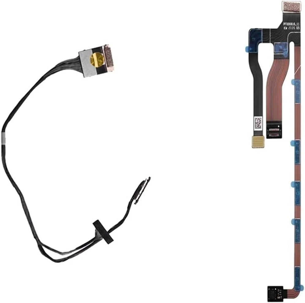 کابل فلت گیمبال 3 در 1 QDINVX، سیم انتقال سیگنال PTZ لنز دوربین لاستیکی، برای DJI، برای قطعه مینی 2 کابل سبک وزن پهپاد (2 کابل)