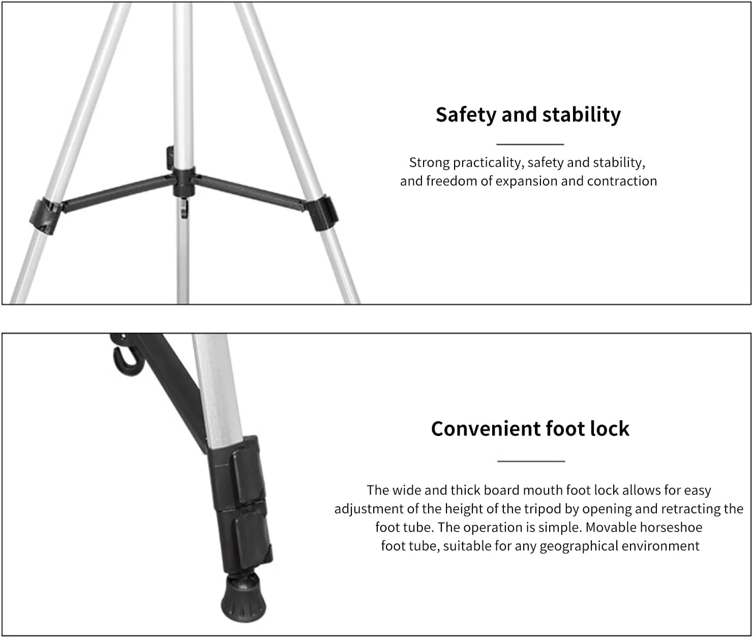 پایه دوربین HELEMIY 330A، مناسب دوربین SLR، دوربین موبایل، عکاسی پخش زنده، پایه نگهدارنده گوشی، پایه ایستاده سلفی