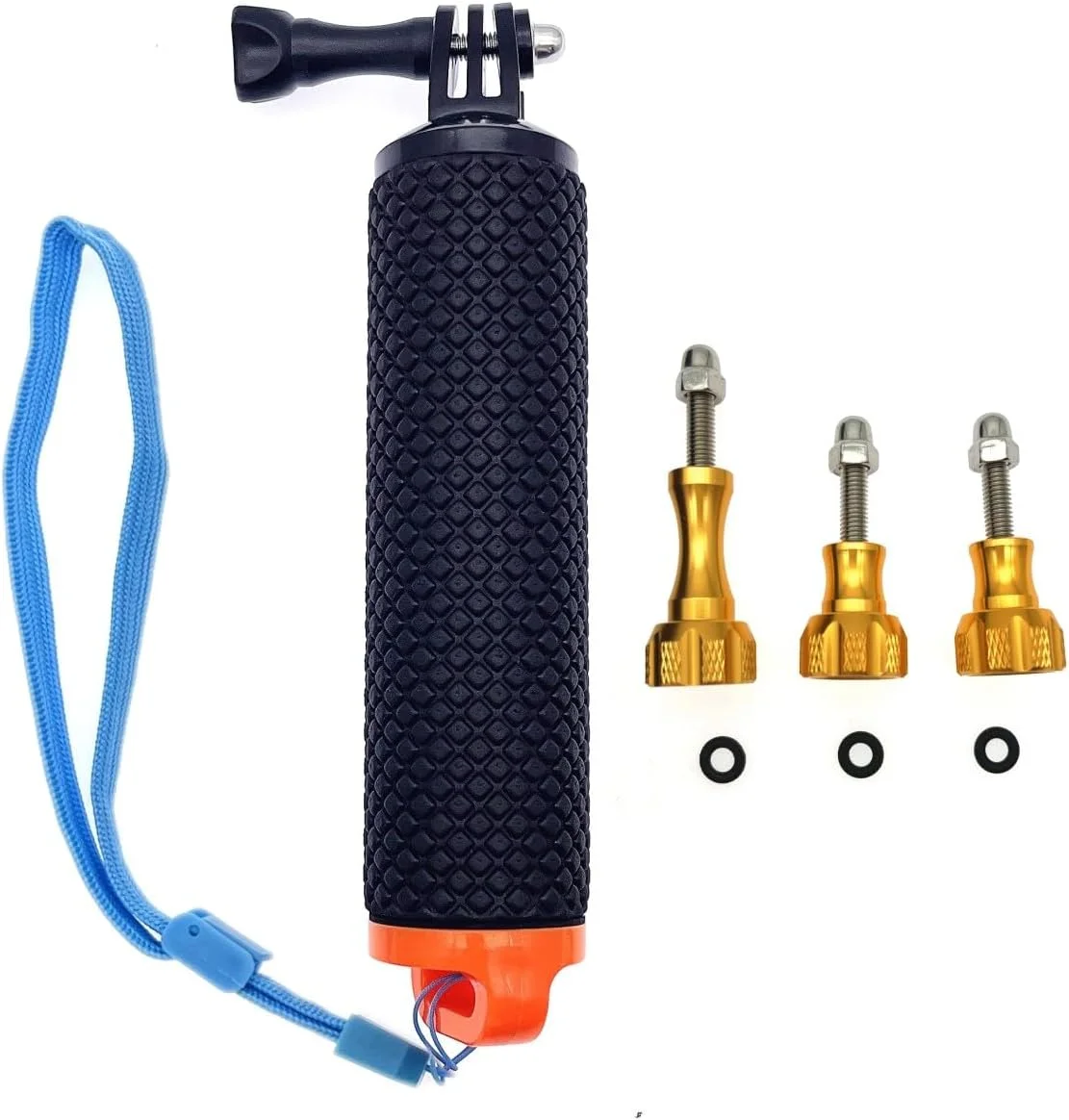 دسته شناور دوربین ورزشی JZK، دسته شناور دستی برای دوربین های ورزشی، مونوپاد ضد آب با 3 پیچ بلند، میله سلفی شناور دوربین ورزشی