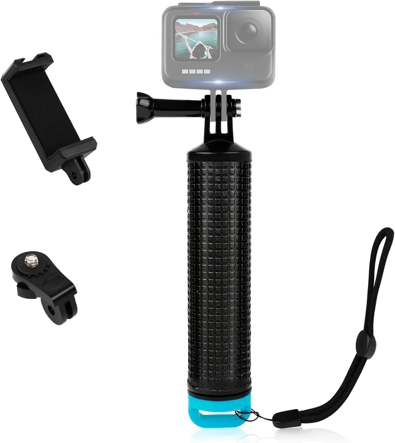 دسته شناور دستی برای دوربین های اکشن، مونوپاد، دسته شناور، میله غواصی، قطعه جایگزین برای سری GoPro Hero، SJCAM و تلفن های همراه با فلاش و غیره
