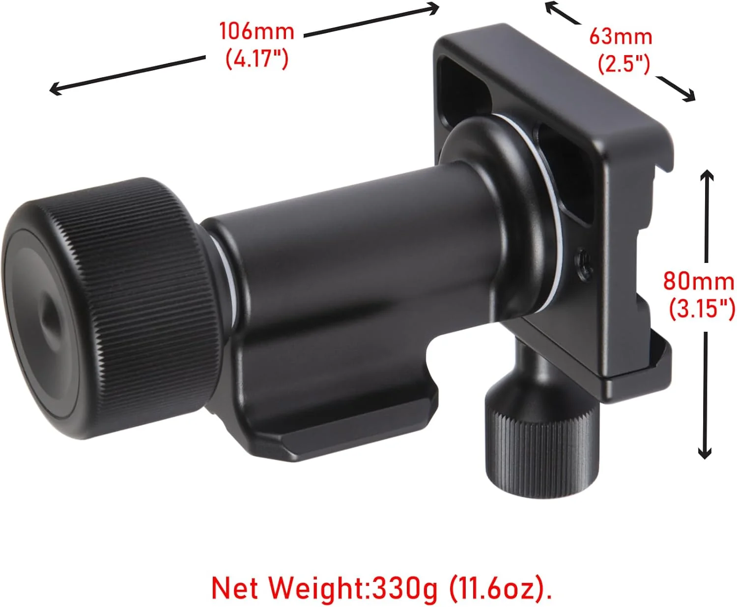 هد گیمبال تک پایه – شیب سریع زین اسبی با صفحه رهاسازی سریع دم چلچله ای Arca-Swiss | پشتیبانی از لنزهای متوسط و تله فوتو | حداکثر بار 45 کیلوگرم