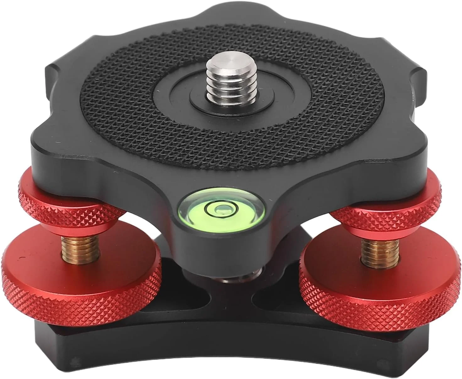 پایه تراز سه پایه، پایه تراز سر سه پایه دوربین آلیاژ آلومینیوم 3 چرخ تراز کننده با ترازهای حبابی، ظرفیت بار 15 کیلوگرم پیچ های 1/4 اینچ به 3/8 اینچ برای سه پایه های دوربین های DSLR تک پایه پایه تراز سه پایه، پایه تراز سر سه پایه دوربین آلیاژ آلومینیوم 3 چرخ تراز کننده با ترازهای حبابی، ظرفیت بار 15 کیلوگرم پیچ های 1/4 اینچ به 3/8 اینچ برای سه پایه های دوربین های DSLR تک پایه