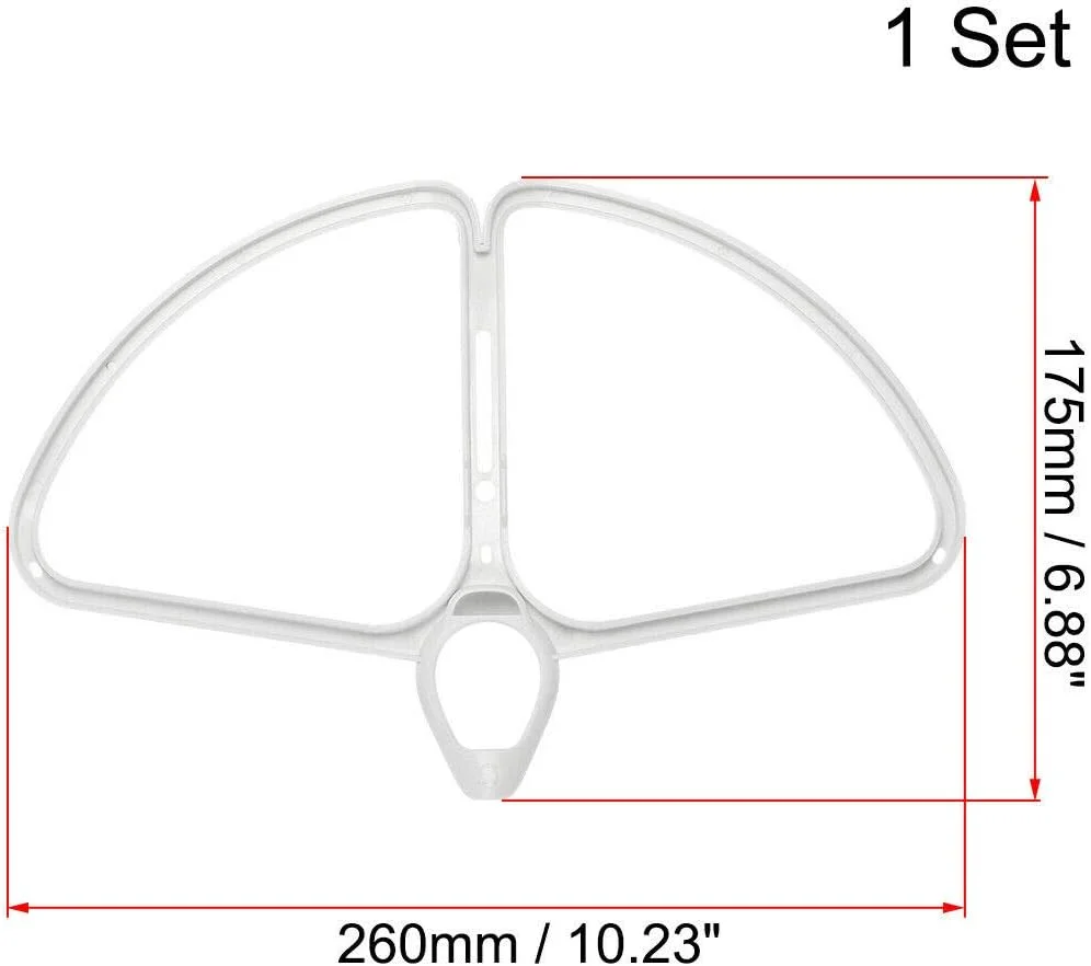 محافظ ملخ جداشدنی، ضربه گیر و محافظ ملخ رهاسازی سریع سفید رنگ مناسب برای DJI Phantom 4