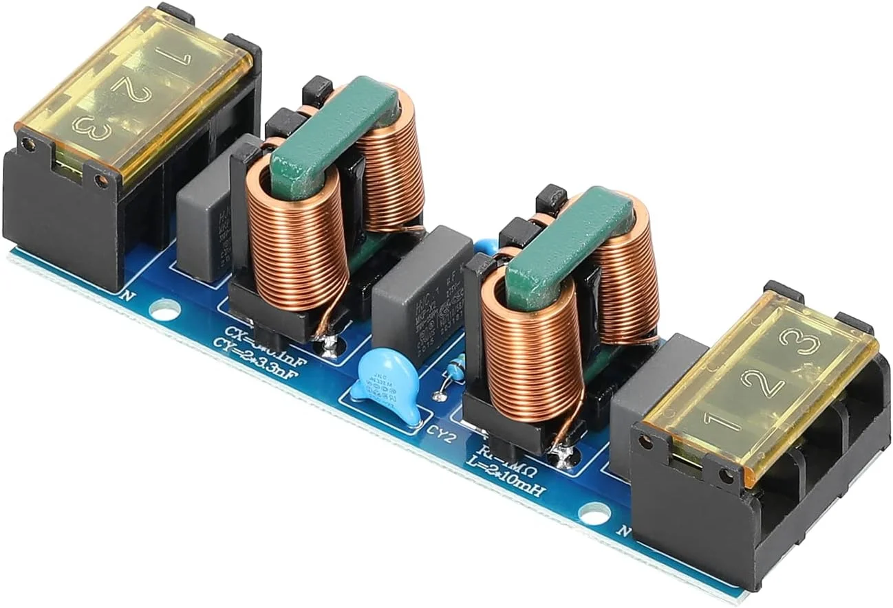 ماژول فیلتر EMI توان بالا، فیلتر پایین گذر دو مرحله ای برای منبع تغذیه 25 آمپر