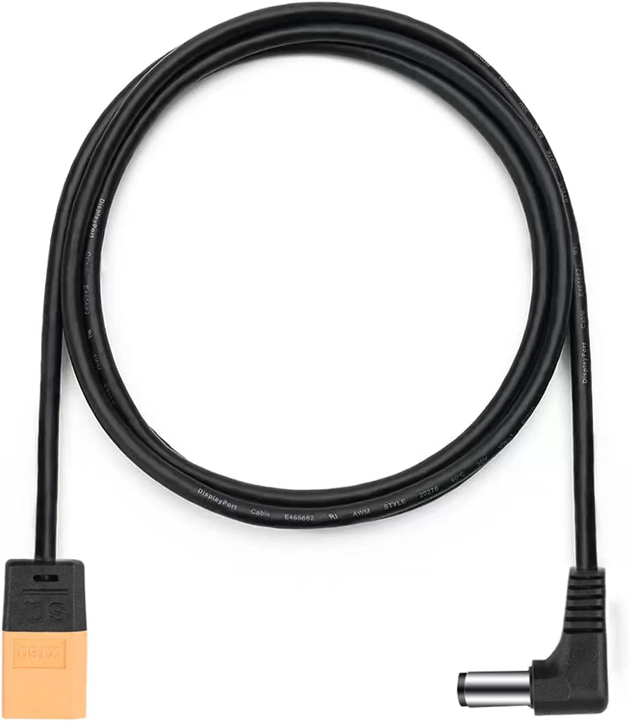 کابل برق 121 سانتی متری XT60 به DC راست گوشه برای عینک DJI FPV V2