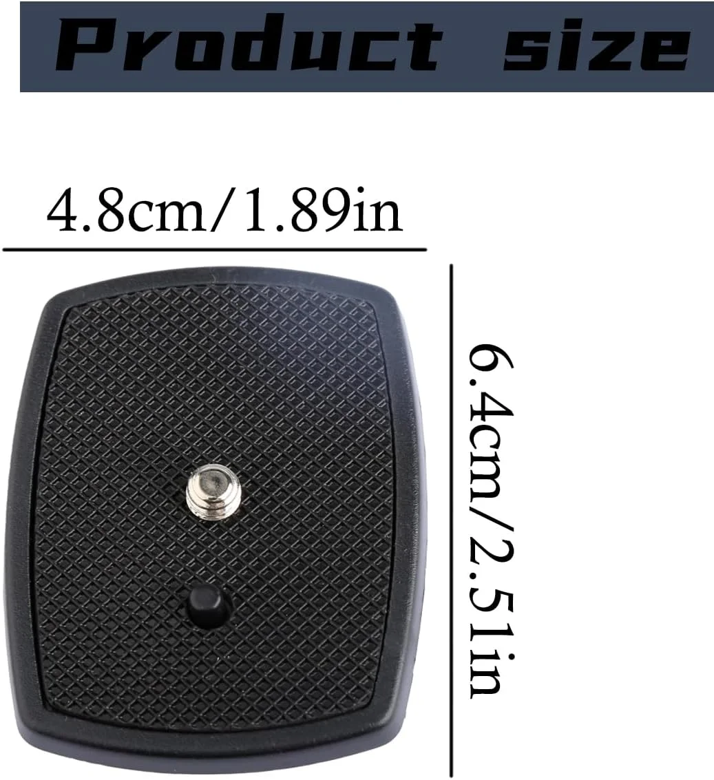 صفحه رهاسازی سریع دوربین یونیورسال Thyonta - آداپتور سر سه پایه گیره صفحه QR رهاسازی سریع DSLR SLR برای VCT-D580RM, VCT-D680RM, Velbon CX-444, CX-460, CX-460mini, CX-470, CX-570, CX-690 و غیره.