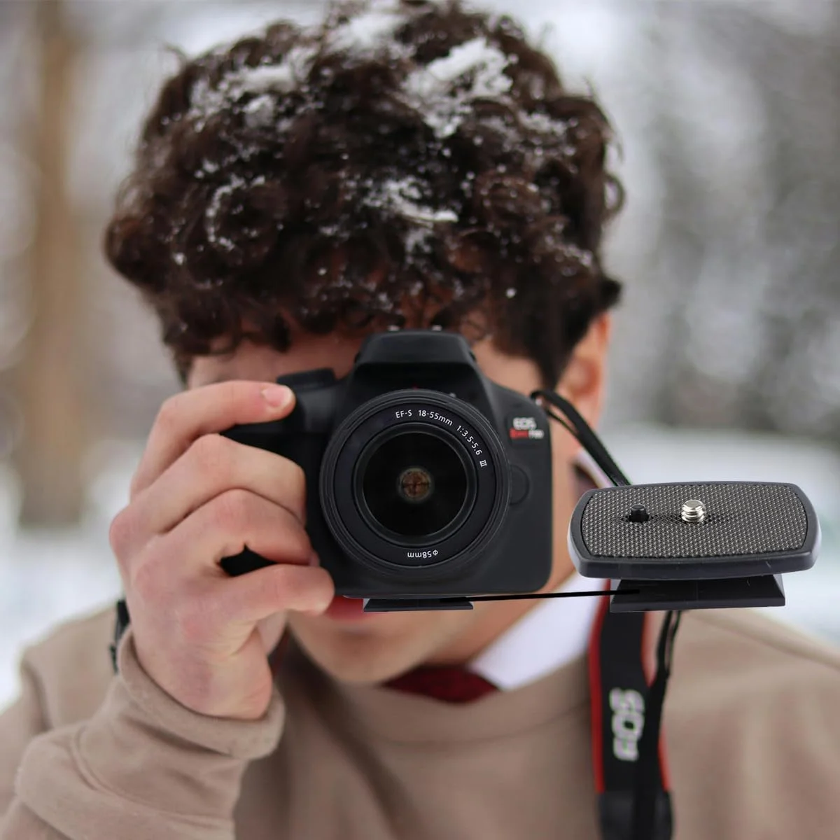 صفحه رهاسازی سریع دوربین یونیورسال Thyonta - آداپتور سر سه پایه گیره صفحه QR رهاسازی سریع DSLR SLR برای VCT-D580RM, VCT-D680RM, Velbon CX-444, CX-460, CX-460mini, CX-470, CX-570, CX-690 و غیره.