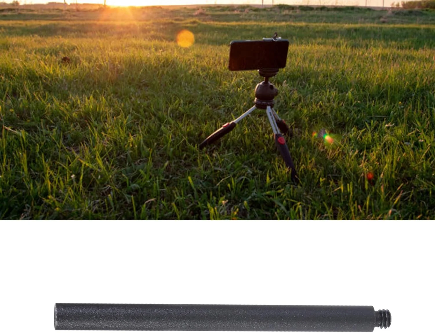 میله افزایش طول 9.5 سانتی‌متری، میله‌های افزایش طول سه‌پایه 6.35 میلی‌متری، پایه اتصال لوازم جانبی تثبیت‌کننده برای دوربین‌ها، سه‌پایه‌ها و تک‌پایه‌ها، افزایش طول آلومینیومی 1/4 اینچی