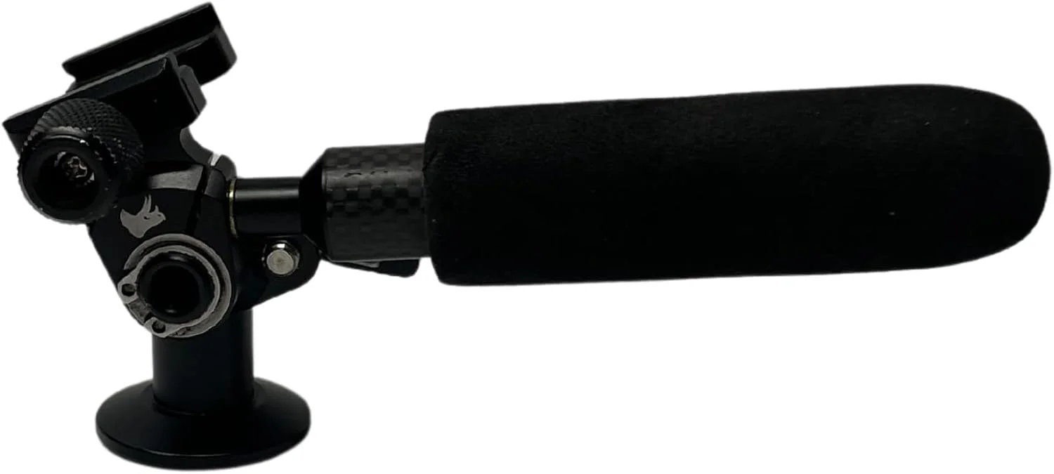 سر سه پایه پن هد LP Tricer - فوق العاده سبک وزن، فیبر کربنی، سازگار با Arca-Swiss، طراحی فشرده 127 گرمی، دسته روکش شده با لاستیک، مناسب برای سه پایه های استاندارد (رزوه 3/8-16)