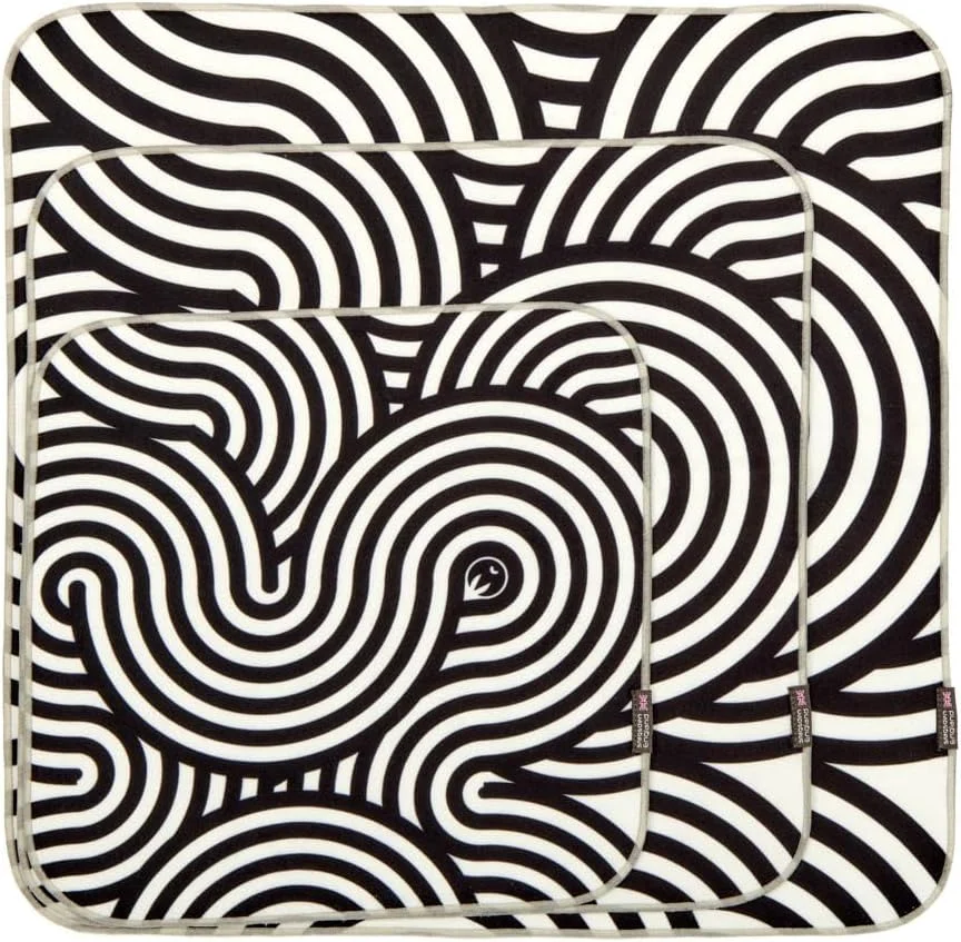 روکش پارچه ای محافظ، خود چسب، قابل استفاده مجدد، مقاوم در برابر آب و سبک وزن 3 Legged Thing Wrapz برای لنز دوربین، لپ تاپ، تلفن هوشمند، تبلت، کنسول های بازی، دوربین شکاری، لوازم الکترونیکی (طرح Swirl، بسته)