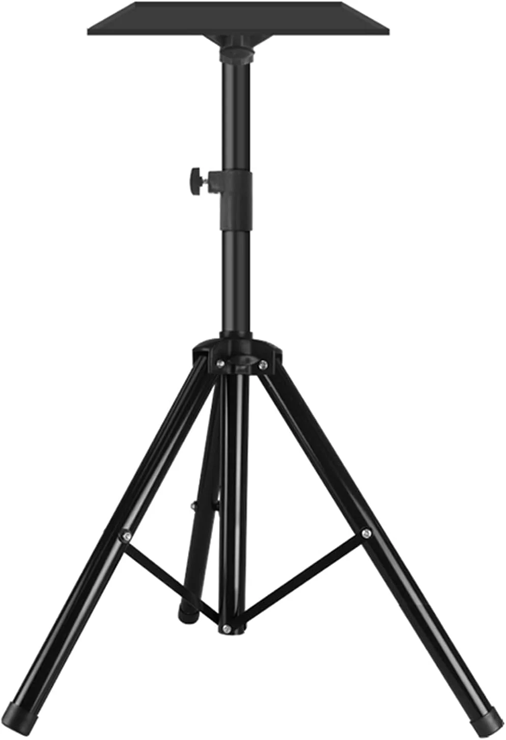 پایه پروژکتور قابل تنظیم، سه پایه نگهدارنده پروژکتور، پایه زمینی سه پایه قابل تنظیم با سینی، براکت نگهدارنده پروژکتور با میله افزایش طول قابل تنظیم، لوازم جانبی پروژکتور
