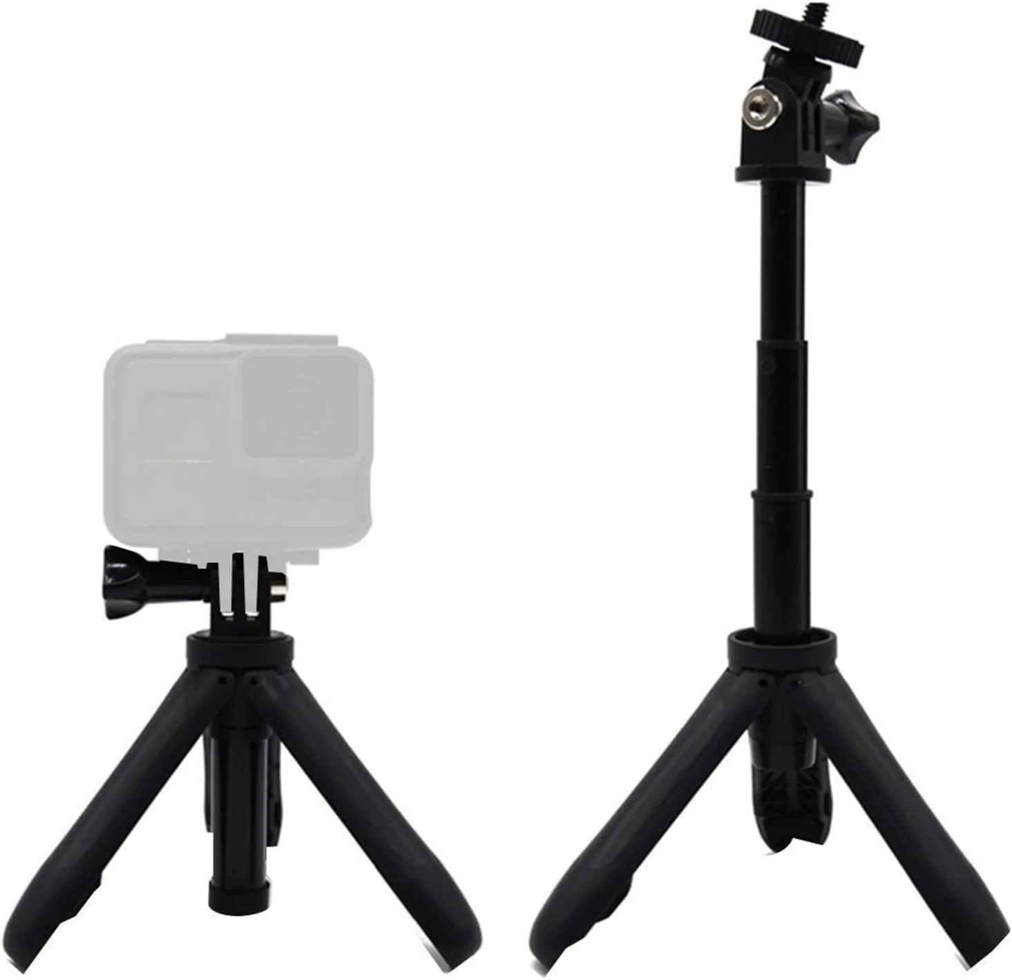 مونوپاد دستی IOFIT با قابلیت تبدیل به سه پایه و میله افزایش طول، مناسب برای دوربین های ورزشی (رنگ: سفید)