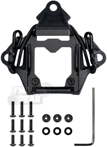 پایه دوربین ورزشی و بست NVG تاکتیکی FMA مدل Modular Bungee Shroud مناسب برای کلاه ایمنی پینت بال و ایر سافت (مشکی)