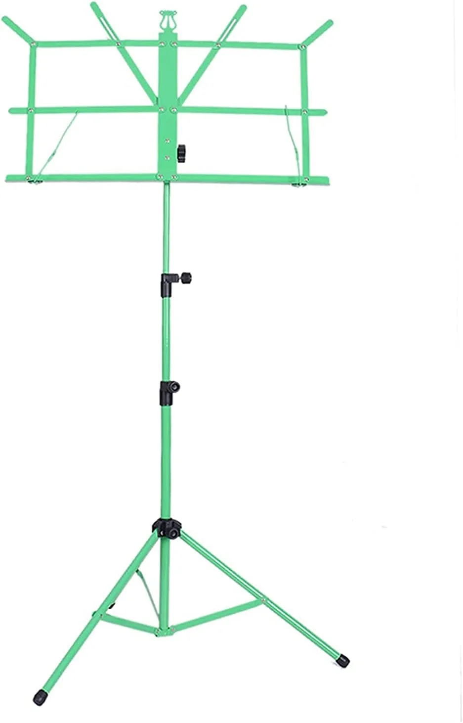 پایه نت فلزی تاشو با کیف حمل ضد آب، مناسب برای قطعات گیتار، 7 رنگ (رنگ: قرمز) (بنفش)