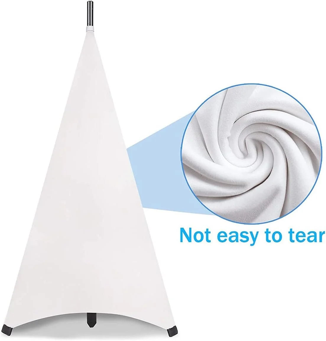 روکش پایه اسپیکر نور DJ جهانی، روکش پارچه ای دو طرفه سه پایه، جنس کشسان، بسته 2 عددی