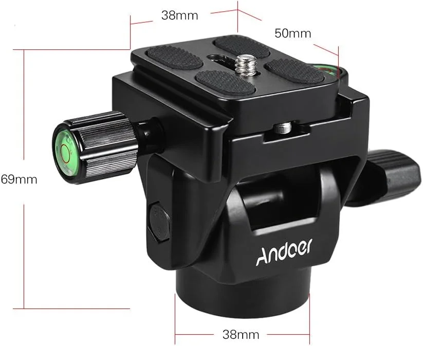 هد شیب دار تک پایه M-12، هد پانوراما، مناسب تله فوتو و تماشای پرندگان به همراه صفحه رهاسازی سریع DOOMUN
