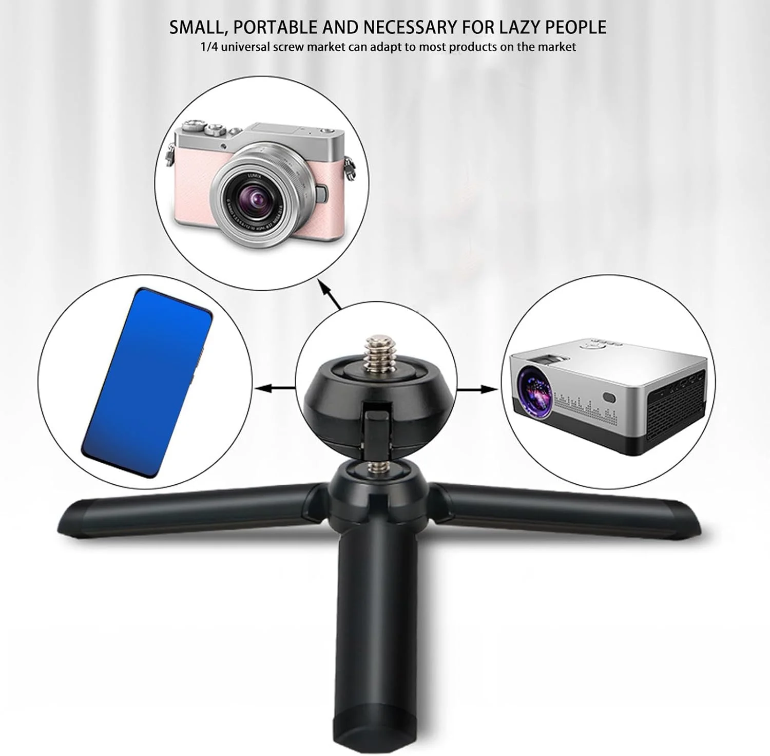 سه پایه قابل حمل Jectse، سه پایه مونوپاد تلسکوپی برای دوربین های کوچک قابل حمل، دوربین های دیجیتال SLR، با ریموت کنترل بی سیم یکپارچه، سبک وزن، پایه 59 اینچی