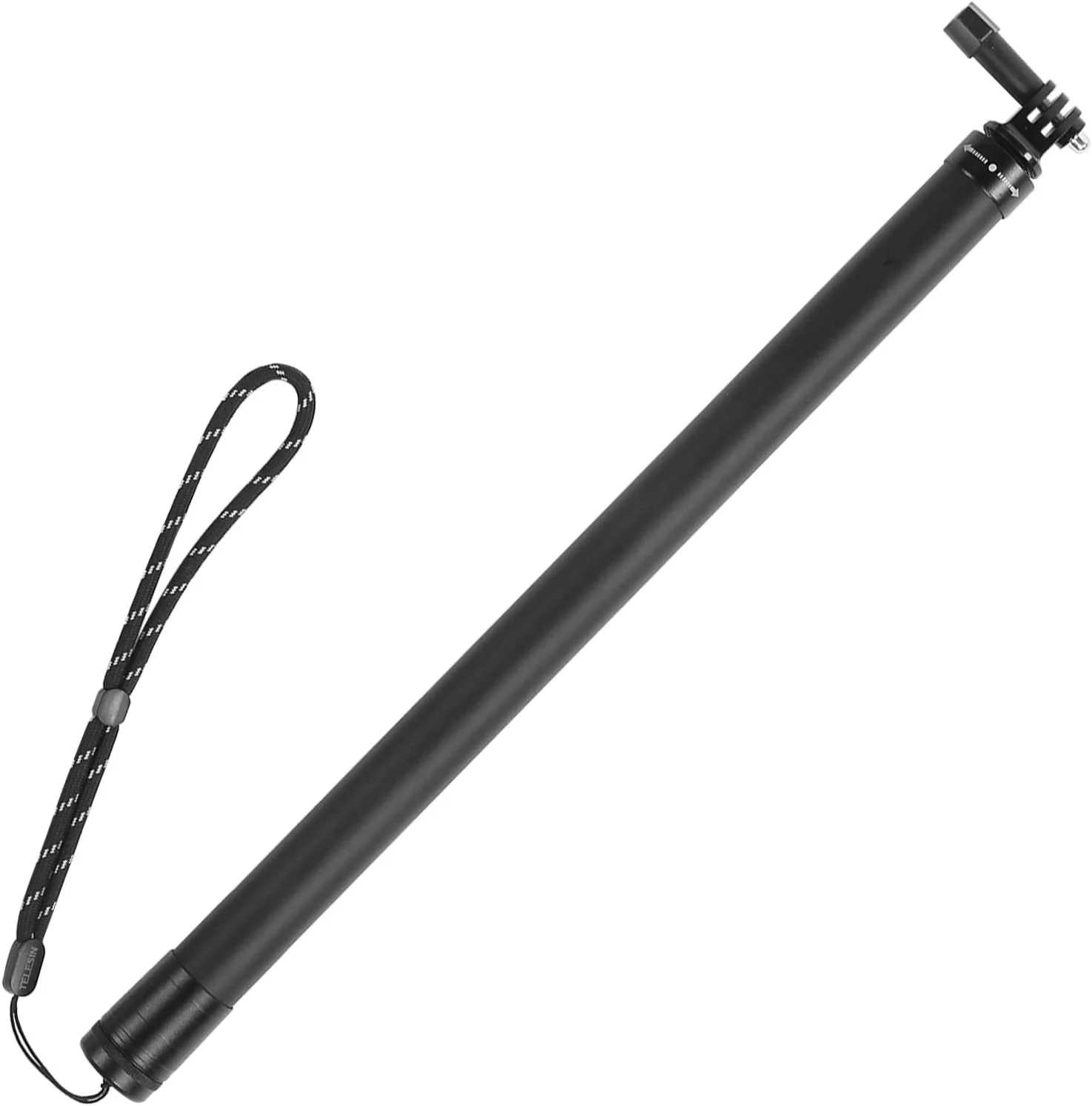 تک پایه دوربین تریسر 118 اینچی، میله الحاقی کمربند فیبر کربنی قابل حمل، میله سلفی قابل تنظیم ضد آب و سبک وزن برای دوربین های حرکتی، درگاه پیچ استاندارد