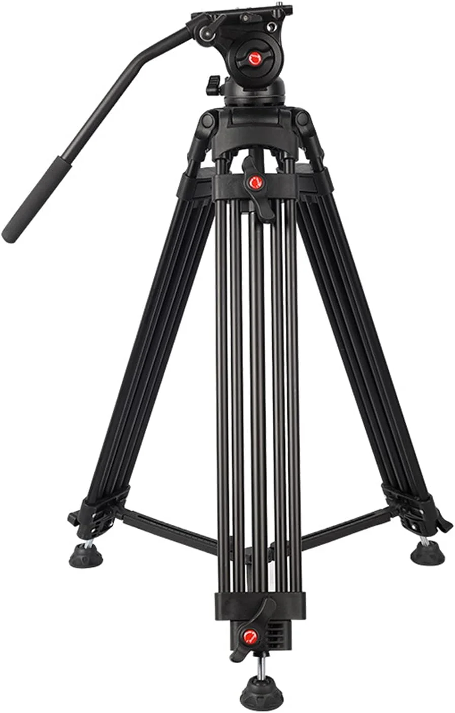 پایه سه پایه دوربین DSLR آلومینیومی حرفه ای Labymos 1.8 متری با حداکثر تحمل وزن 8 کیلوگرم، دارای سر هیدرولیکی با قابلیت چرخش 360 درجه و رابط جهانی 1/4 3/8 برای عکاسی با دوربین های DSLR SLR پایه سه پایه دوربین DSLR آلومینیومی حرفه ای Labymos 1.8 متری با حداکثر تحمل وزن 8 کیلوگرم، دارای سر هیدرولیکی با قابلیت چرخش 360 درجه و رابط جهانی 1/4 3/8 برای عکاسی با دوربین های DSLR SLR