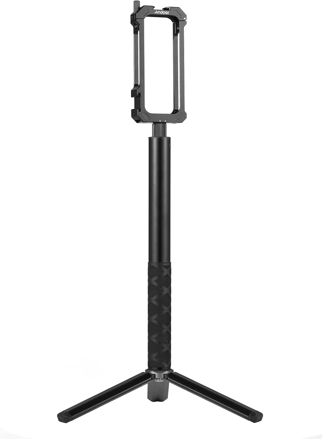 محافظ دوربین فیلمبرداری Labymos با دو پایه نگهدارنده فلاش + مونوپاد سلفی با طول قابل تنظیم 28 تا 110 سانتی متر + سه پایه رومیزی کوچک آلیاژ آلومینیوم، لوازم جانبی ولاگ جایگزین برای X3