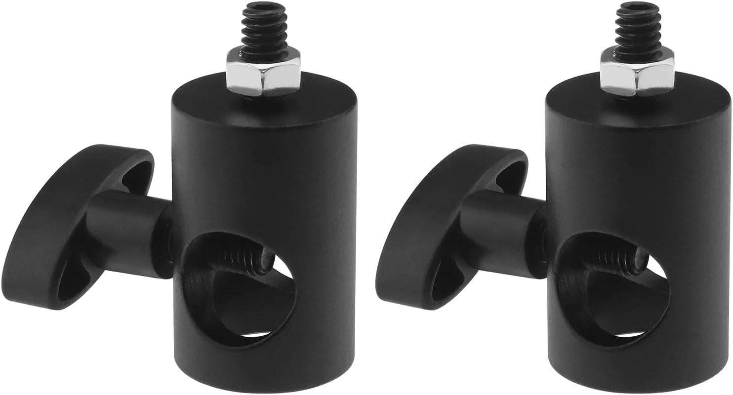 SING F LTD 2 عدد آداپتور سریع با پیچ 1/4 اینچی، آداپتور چند منظوره نوک پایه نور آلیاژ آلومینیوم برای نور ویدئویی عکاسی، چراغ های راست، سر توپی، مشکی SING F LTD 2 عدد آداپتور سریع با پیچ 1/4 اینچی، آداپتور چند منظوره نوک پایه نور آلیاژ آلومینیوم برای نور ویدئویی عکاسی، چراغ های راست، سر توپی، مشکی