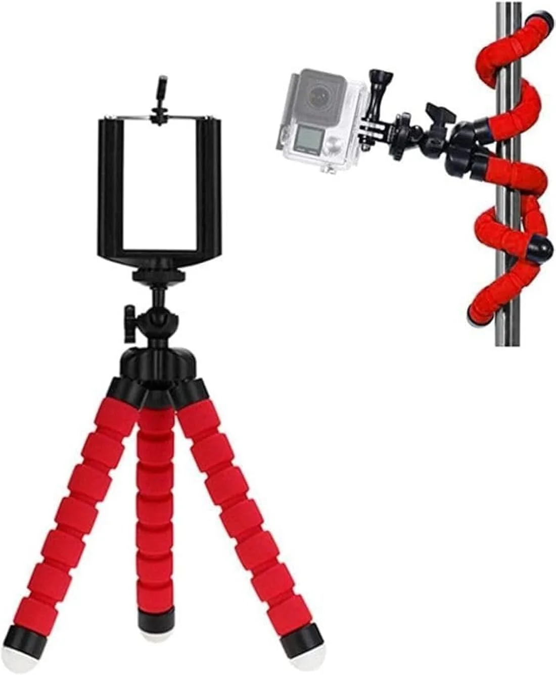 پایه نگهدارنده گوشی با روکش فوم، فلزی انعطاف پذیر با قابلیت چرخش 360 درجه و قابلیت افزایش ارتفاع، چند رنگ Easylife-01941