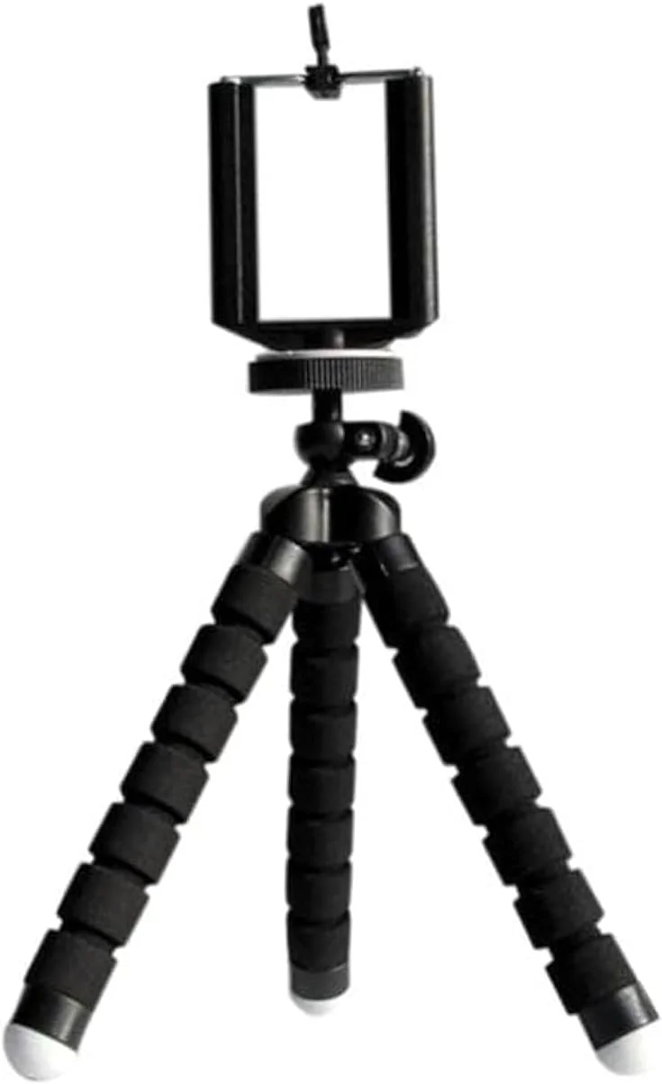 مینی سه پایه انعطاف پذیر برای گوشی های هوشمند/دوربین مشکی چند رنگ Easylife-03840