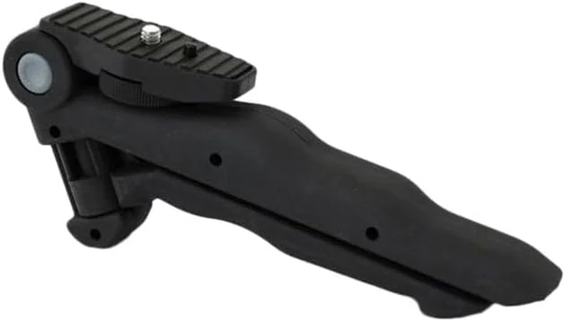 سه پایه کوچک قابل حمل با چرخش 75 درجه، تثبیت کننده رومیزی و دستی، مشکی چند رنگ