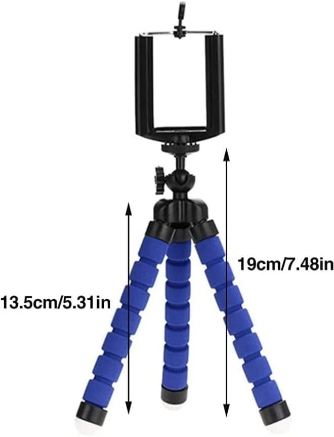 پایه نگهدارنده گوشی با روکش فوم محافظ و فلز انعطاف پذیر، قابلیت چرخش 360 درجه و افزایش ارتفاع، چند رنگ Easylife-02207