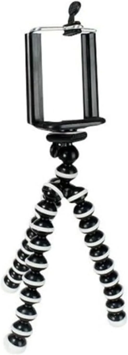 پایه نگهدارنده انعطاف پذیر هشت پا مشکی/نقره ای چند رنگ