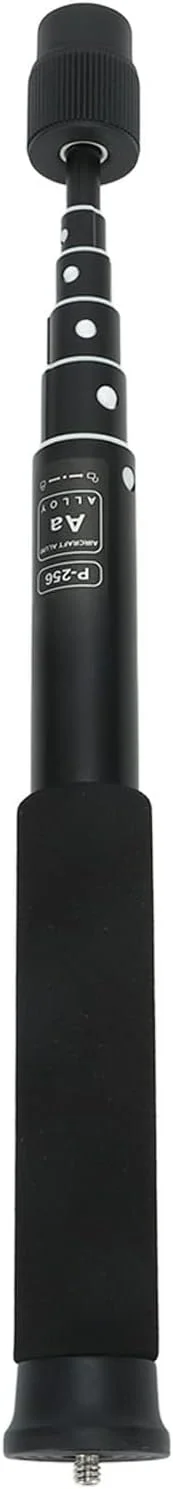 تک پایه دوربین 6 قسمتی، تک پایه سبک وزن قابل افزایش، میله سلفی دوربین، تک پایه عکاسی آلیاژ آلومینیوم برای دوربین ها میکروفون فلاش