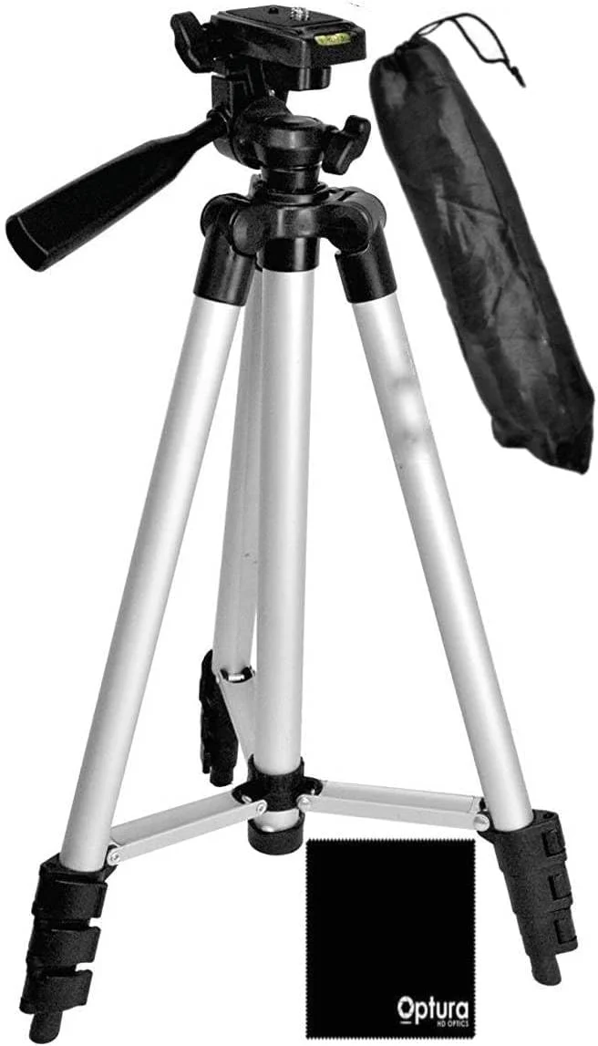 سه پایه حرفه ای 127 سانتی متری برای دوربین های Canon EOS Rebel DSLR، Nikon، Sony، PENTAX و تمام دوربین های مشابه