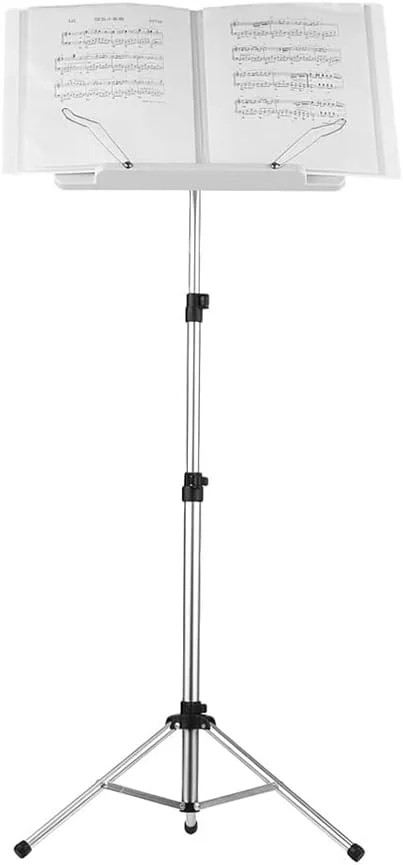 پایه نت موسیقی، مدل FL-05R، پایه نگهدارنده تاشو برای نت موسیقی، آلیاژ آلومینیوم به همراه کیف حمل ضد آب برای ارکستر، ویولن، پیانو، گیتار و اجرای ساز